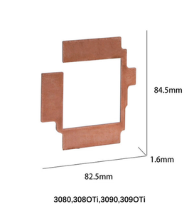 Dissipateur thermique en cuivre violet pour GPU RAM pour RTX 3060 <span class=keywords><strong>3070</strong></span> 3080 3090 / 5600 5700 GPU Cooling Down 15-40 Degree Thermal Conductive Pad - Product Image 5