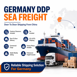 Servicio <span class=keywords><strong>de</strong></span> Transporte Marítimo <span class=keywords><strong>de</strong></span> China a Alemania DDP Puerta a Puerta, Despacho <span class=keywords><strong>de</strong></span> Aduanas, Logística Chaojitu LCL+Express, 25-45 Días, Seguro Incluido - Product Image 1
