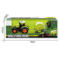 1/24 6CH RC Metal Çiftçi Çim Makinesi Aracı Paketi 2.4G Tarım Traktörü Kamyon Modeli Işıklı Kullanıma Hazır