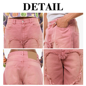 Shorts en jean déchirés personnalisés KingSen pour hommes, style vintage délavé, coupe ample, streetwear, vente en gros usine - Product Image 6