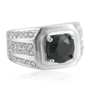 Anillo geométrico de zafiro yunnique, joyería de moda para mujer, regalo con engaste de puntas 210149 - Product Image 2