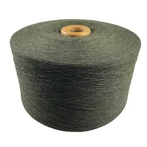 Hilo de punto de algodón para tejer, para costura Circular, color verde oscuro, 6s, 8s, 10s