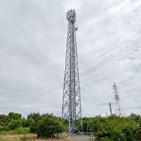 Torre de Acero Galvanizado en Caliente de Alta Resistencia para Telecomunicaciones y Comunicación Inalámbrica, 5G