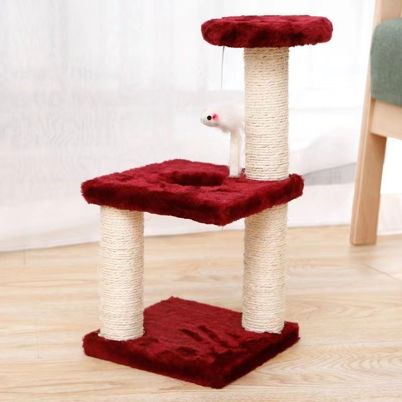 Burgundy - sisal column