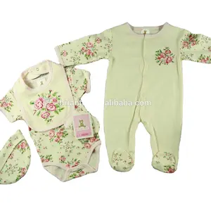 Briantex欧洲最新设计绅士风格棉质男婴服装套装