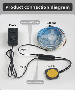 FHS-02B บอร์ดไม้ DC12V 20ซม. สวิตช์หรี่ไฟ LED เซ็นเซอร์กวาดมือ5A 60W เฟอร์นิเจอร์อัจฉริยะไฟซ่อนพื้นผิวสวิตช์ด้วยตนเอง - Product Image 3