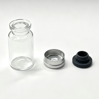 Yiheng 2R 2ml RTU Flacon en verre borosilicaté stérile avec bouchon en caoutchouc et capuchon en aluminium, surface gravée à l'acide, impression cylindrique