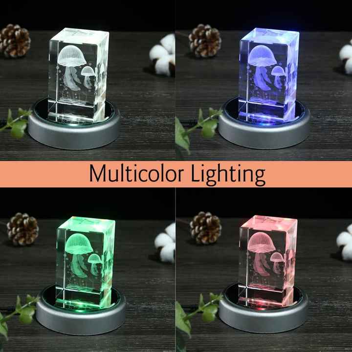 No Rotating LED Light Base Display Stand for Glass Crystal Glass Art ...