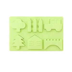 Bpa miễn phí trẻ con Silicone ghép hình Bảng câu đố giáo dục tự làm Montessori Bộ nhớ học tập trò chơi đồ chơi - Product Image 5