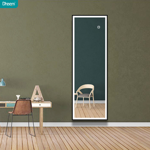 DHEEM Luxe Salle De Bain Vestiaire Sol Encadré <span class=keywords><strong>Miroir</strong></span> de Dressage Pleine Longueur Miroirs <span class=keywords><strong>Sur</strong></span> <span class=keywords><strong>Pied</strong></span> - Product Image 1