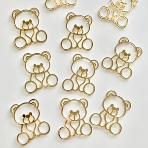 Decorazioni per Torte in Acrilico Dorato, Topper per Cupcake per Baby Shower, Accessori per Torte di Compleanno con Orsetti - Product Image 3