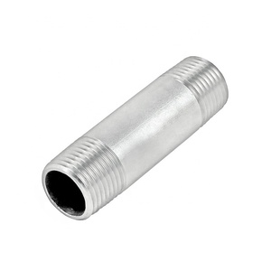 Tiêu Chuẩn Mỹ <span class=keywords><strong>ASTM</strong></span> <span class=keywords><strong>A733</strong></span> Ren Liền Mạch Thép Không Gỉ SS316 Ống Núm Vú SCH80 - Product Image 1