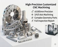 Services de fraisage et tournage CNC sur mesure OEM de haute précision à 5 axes pour pièces métalliques usinées en aluminium, acier et titane
