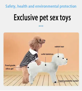 En kaliteli gerçekçi köpek oyuncak yumuşak kürk silikon malzeme yerleşik titreşimli ses arkadaşı köpekler için - Product Image 3