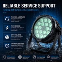Projecteur LED RGBW Slim 180W IP65 Étanche pour Scène DMX512