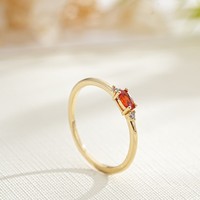 Montre bague européenne multicolore en zircon plaqué or 18 carats sur cuivre |   Bijoux de piercing circulaires mignons pour femmes, vente en gros