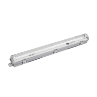 Lumière Tri-étanche à Montage en Surface LED IP65 IK08 1x136W 2x26W, Tube T8 Simple, Lampe Fluorescente Double T8