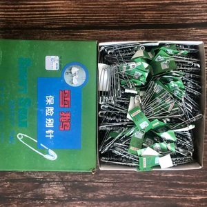 Gros DIY Accessoires d'outils de couture Épingles de sûreté dorées Aiguilles en acier inoxydable Grande épingle de sûreté argentée - Product Image 3