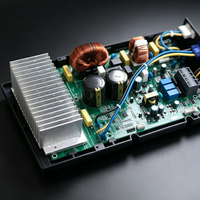 Carte de commande d'onduleur de climatiseur haute puissance avec filtre inducteur, condensateur et dissipateur thermique en aluminium