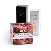 Caja de papel personalizada para crema facial, embalaje a precio razonable para esmalte de uñas, aceite, crema para ojos, polvo suelto, con grabado en relieve