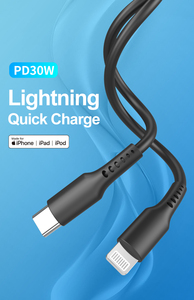 شاحن سريع PD30W معتمد من <span class=keywords><strong>MFi</strong></span>، كابل USB-C إلى Lightning للشحن السريع لهواتف آيفون 14 و13/12/12 برو/برو ماكس/11/11 برو ماكس/إكس إس ماكس/وآيباد - Product Image 2
