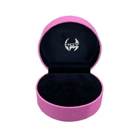 Boîte à bague de luxe personnalisée en forme de cœur avec impression de logo QR, emballage à ouverture rabattable, gaufrage, pelliculage mat et doublure en éponge