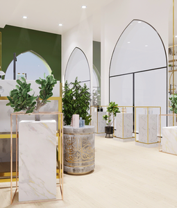 Gabinete de exhibición de maquillaje luminoso con luz LED, exquisito, resistente, respetuoso con el medio ambiente, tienda de cosméticos al por menor - Product Image 6