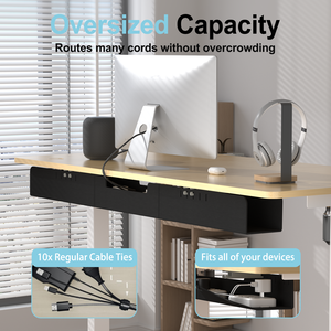 Desk Cable Management <strong>Tray</strong> Foldable Thickened Felt Cord Organizer for Office Home <strong>Tool</strong> <strong>Organization</strong> Durable Standing Desk - Product Image 4