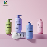 Botella de Plástico Personalizada de 500 ml para Champú con Bomba Dosificadora para Acondicionador de Cabello, Gel de Ducha, Cuidado de la Piel y Envases Cosméticos