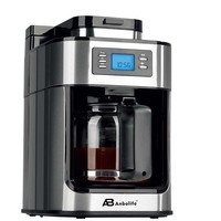 Anbolife Macchina per Caffè a Goccia Portatile con Display LCD, Programmabile 24 Ore, Controllo Microcomputerizzato, Mantenimento Calore, Spegnimento Automatico