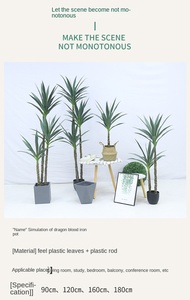 Grande Pianta Artificiale Bionica per Soggiorno in Stile Nordico, 60-240CM, per Interni/Esterni, Oggetto di Scena per Fotografia, Albero di Banano Viaggiatore - Product Image 5