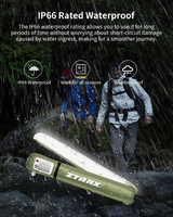 Lanterne de camping portable d'extérieur avec fixation magnétique, lampe de tente gonflable et étanche ZTARX S86 4000 mAh pour la photographie