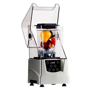Mixeur alimentaire électrique commercial haute performance 5 vitesses, moteur en cuivre pur, bol mélangeur en acier inoxydable 1500W, smoothie, thé au lait - Product Image 1