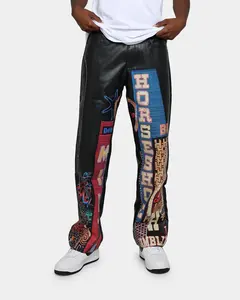 2023 Hot Sale Custom Logo Streetwear Sublimation Printing Joggers Hunting Pants Plus Size Men's Pants & Trousers Tall Leather Pa