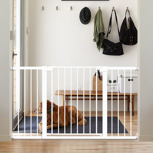 Barrière de sécurité pliable et extensible pour bébé, en métal, en acier, réglable, pour escalier portable, à très <span class=keywords><strong>large</strong></span> hauteur - Product Image 6