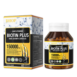 Cápsulas de Biotina y Queratina DHOP Listas para Enviar, Suplemento Dietético para Estimular el Sistema Inmunológico y el <span class=keywords><strong>Crecimiento</strong></span> del Cabello, OEM/ODM - Product Image 4
