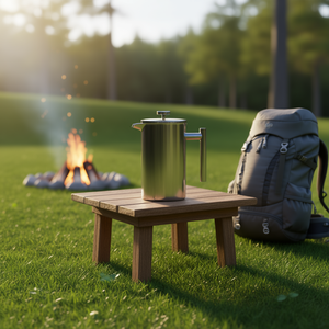 Caffettiera French Press in acciaio inox da 1,5 litri a doppia parete isolata per casa, campeggio, viaggi, design minimalista - Product Image 2