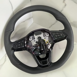 Vente directe d'usine, cuir pleine fleur noir avec surpiqûres pour Volkswagen <span class=keywords><strong>Golf</strong></span> 7 6 7.5 8 MK7 MK6 Polo Jetta Tiguan GTI R GTD GTS GTE GLI - Product Image 2