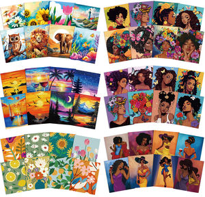 8X10 pouces coton pré imprimé <span class=keywords><strong>toile</strong></span> peinture pré dessiné étiré contour <span class=keywords><strong>toile</strong></span> peinture planches pour adulte siroter et peinture <span class=keywords><strong>toile</strong></span> - Product Image 6