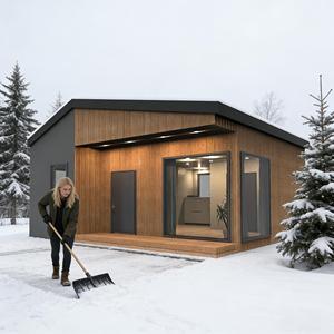Maison de vacances modulaire préfabriquée en conteneur de 20 pieds, norme européenne, pour projet de chalet de villégiature ou maison secondaire en <span class=keywords><strong>France</strong></span> - Product Image 1