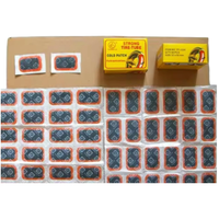 Kit de réparation de pneus de vélo anti-crevaison en promotion avec colle vulcanisante et patchs, ensemble de réparation de pneus de vélo robuste