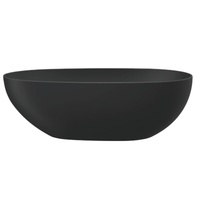 SUMI Autoportant Mat Rond Ovale Baignoire Baignoires 2025 Nouveau Solide Acrylique Moderne Appartement Surface Résine 5 Ans Couleur Blanche