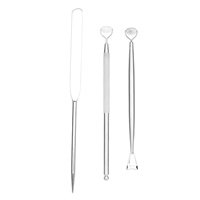 Spatules de maquillage en acier inoxydable pour le nez et le visage, rouleaux de massage en jade, spatules pour fond de teint et crème en gros