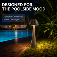 Lampe décorative à six pétales anti-éblouissement AC-85-265V en aluminium sécurisé pour l'éclairage d'ambiance de villas, jardins, piscines et allées paysagères