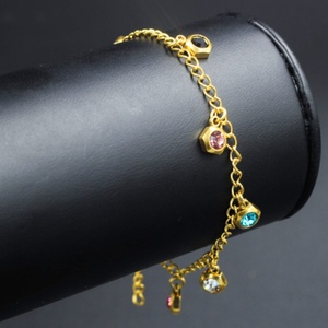 Vente chaude 2016 : Bijoux de pied plaqués or, chevillères indiennes avec strass et étoile à cinq branches - Product Image 2