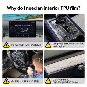 Accessoires de voiture auto-cicatrisants autocollants intérieurs invisibles en TPU Film de verre protecteur d'écran Film intérieur de voiture pour MG4 <span class=keywords><strong>Mulan</strong></span> - Product Image 4