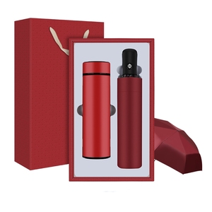 2025 promozionale ventilatore ombrello vestito regalo a mano Thermos bottiglia Thermos tazza di vuoto di lusso Logo personalizzato <span class=keywords><strong>Set</strong></span> regalo ombrello
