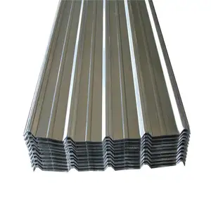 Forme de T plongée à chaud 0.2 à 1.0mm GI GL tôle ondulée en acier galvanisé plaque de toiture