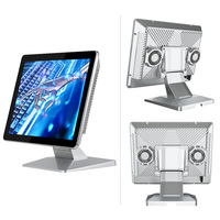 IP65 étanche rs232 rs485 fanless j1900 ipc 15 pouces pcap écran tactile android industriel tout en un pc