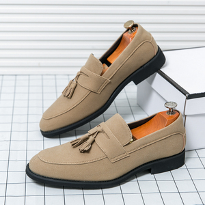 Sepatu Kulit Formal Pria Ukuran Besar untuk Pesta Pernikahan Musim Panas, Model Loafer Ujung Runcing, Gaya Fashion Musim Gugur - Product Image 2